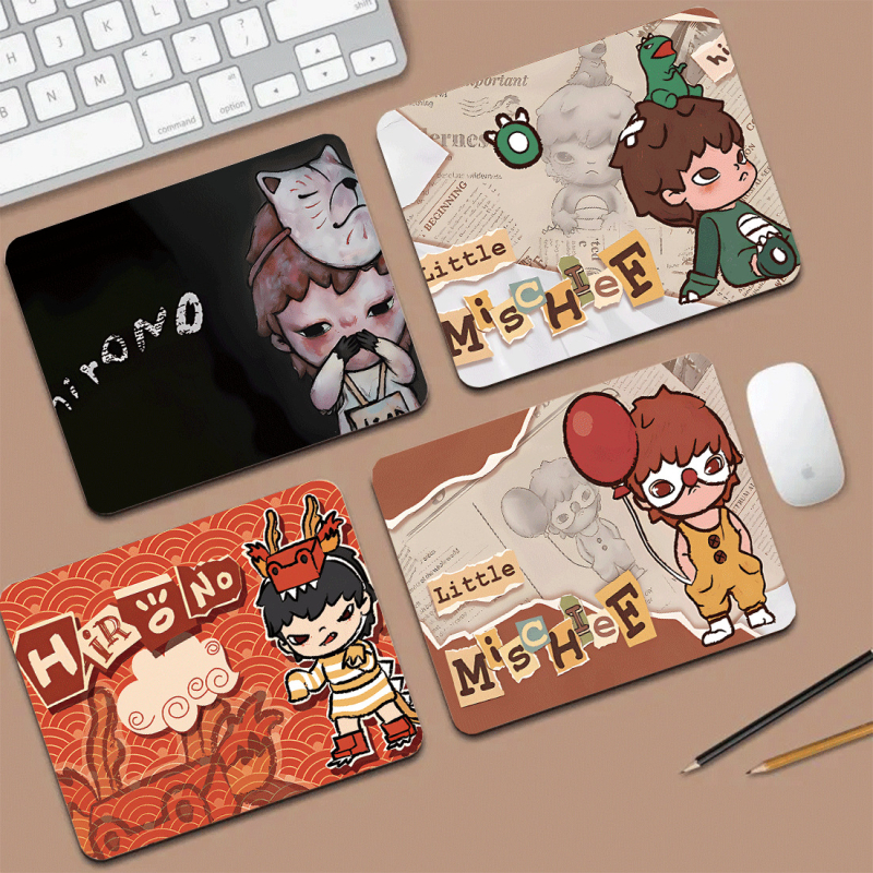 Pad de mouse pentru birou, Cartoon Ono stil, cauciuc natural, anti-derapant, imprimare prin transfer termic