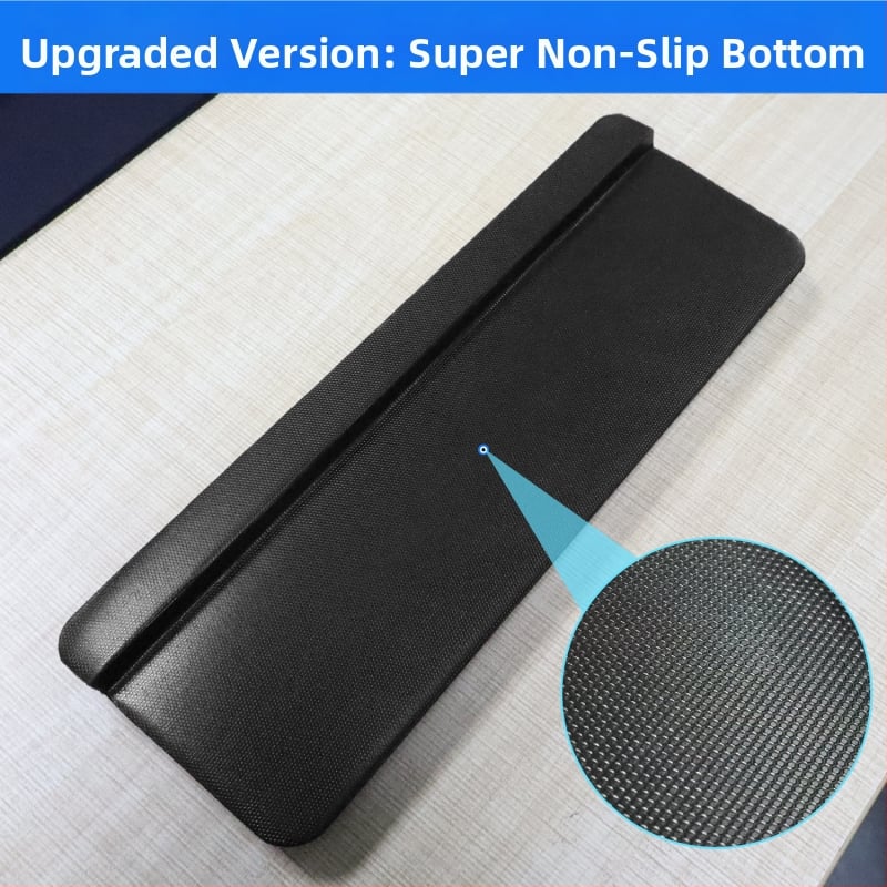 L-образна клавиатурна тава за ръб на бюро – 2-части комплект с опора за предмишница и лакът, подложка за китка, антихлъзгаща повърхност за офис, OEM персонализация