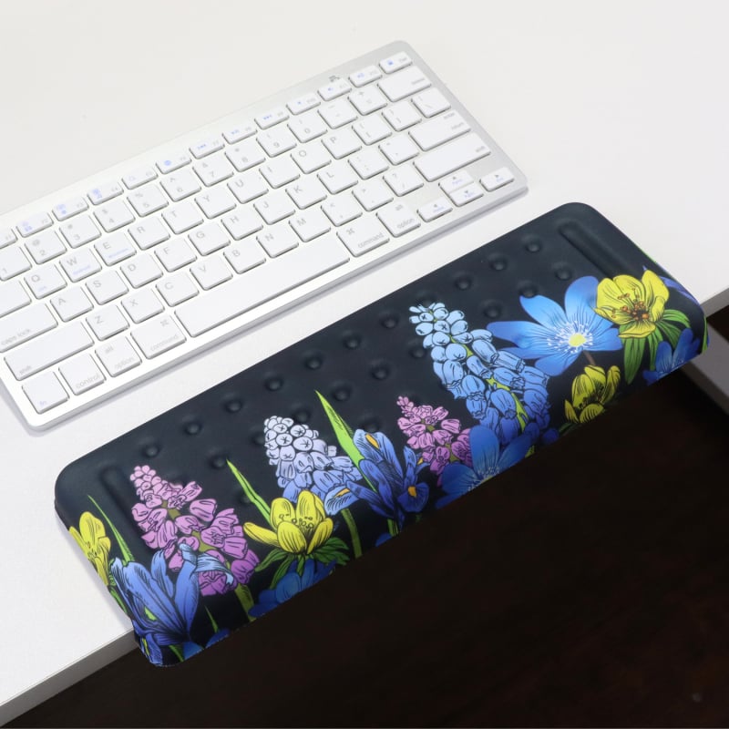 L-образна клавиатурна тава за ръб на бюро – 2-части комплект с опора за предмишница и лакът, подложка за китка, антихлъзгаща повърхност за офис, OEM персонализация