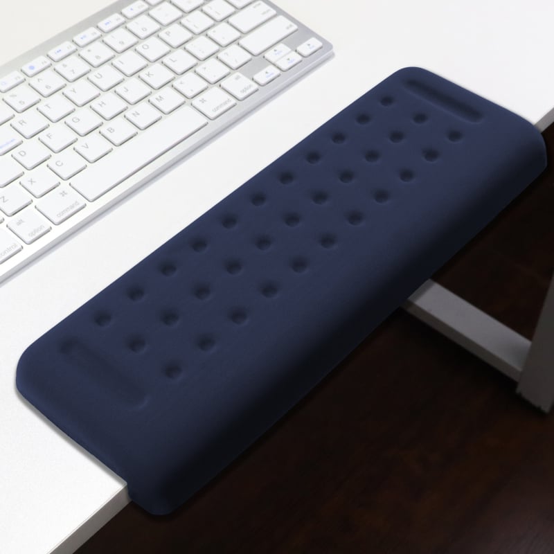 L-образна клавиатурна тава за ръб на бюро – 2-части комплект с опора за предмишница и лакът, подложка за китка, антихлъзгаща повърхност за офис, OEM персонализация