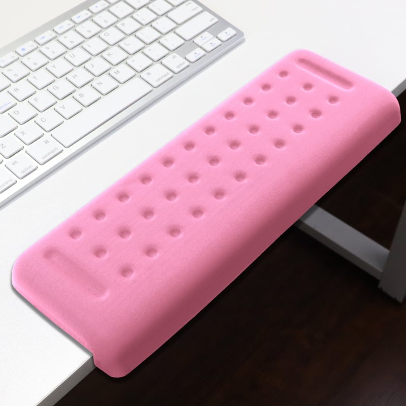 L-образна клавиатурна тава за ръб на бюро – 2-части комплект с опора за предмишница и лакът, подложка за китка, антихлъзгаща повърхност за офис, OEM персонализация