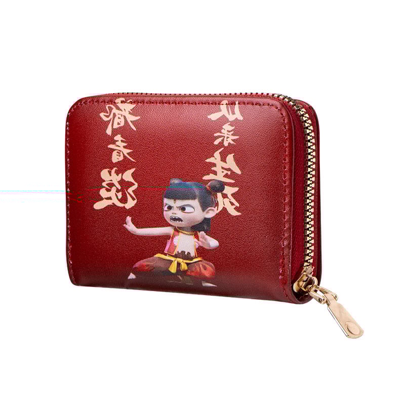 Monētu maki ar anime motīvu, PVC materiāls, 1 kārta dizains, iekšējā odere no sintētiskās ādas, viegls