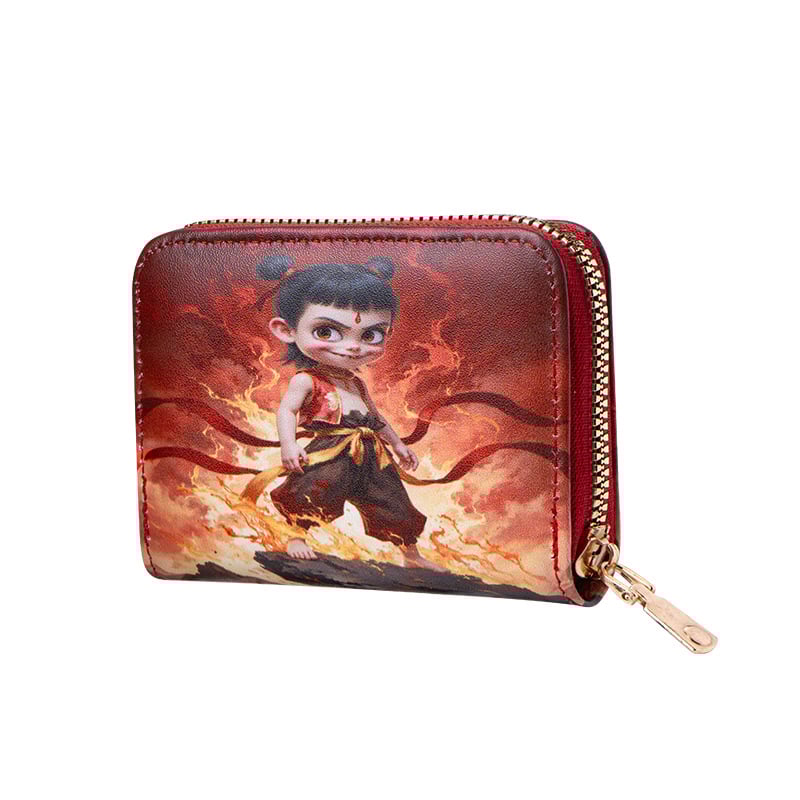 Monētu maki ar anime motīvu, PVC materiāls, 1 kārta dizains, iekšējā odere no sintētiskās ādas, viegls