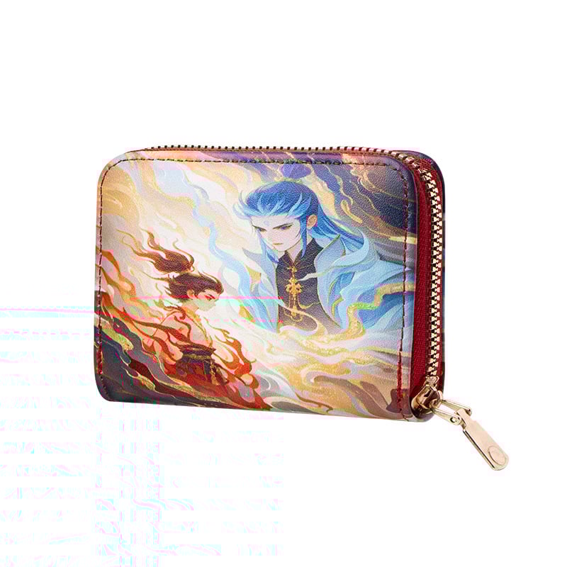 Monētu maki ar anime motīvu, PVC materiāls, 1 kārta dizains, iekšējā odere no sintētiskās ādas, viegls