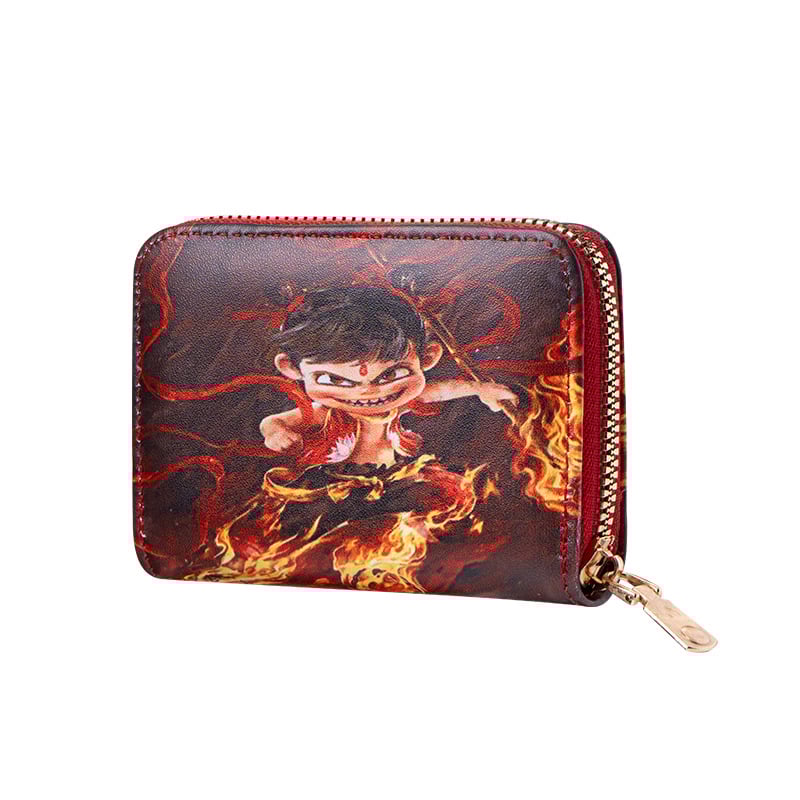 Monētu maki ar anime motīvu, PVC materiāls, 1 kārta dizains, iekšējā odere no sintētiskās ādas, viegls