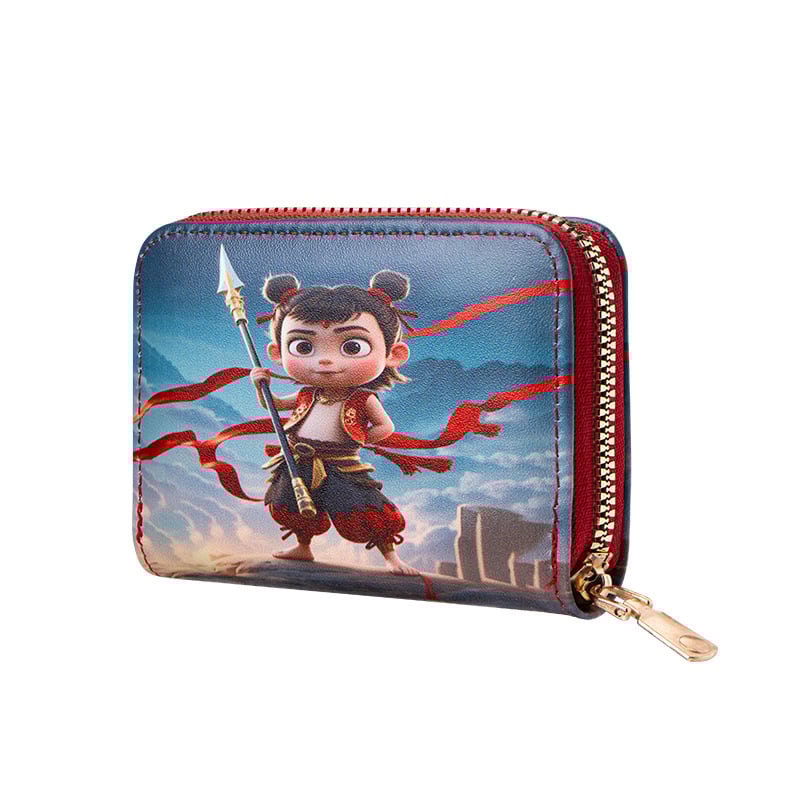 Monētu maki ar anime motīvu, PVC materiāls, 1 kārta dizains, iekšējā odere no sintētiskās ādas, viegls