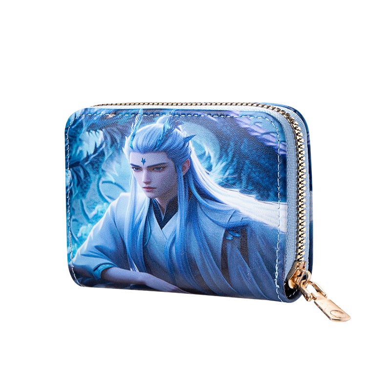 Monētu maki ar anime motīvu, PVC materiāls, 1 kārta dizains, iekšējā odere no sintētiskās ādas, viegls