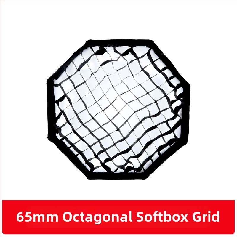 UOUO octagonal softbox cu montură pe hot shoe, construcție din țesătură+plastic, grilă difuzie, destinat fotografiei personale, opțiuni multiple de dimensiune
