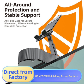 Sakārtojams galda tālruņa statīvs ar bezvadu skaļruni un atmosfēras gaismu, QC4.0 ātrā uzlāde, 15W, 3A