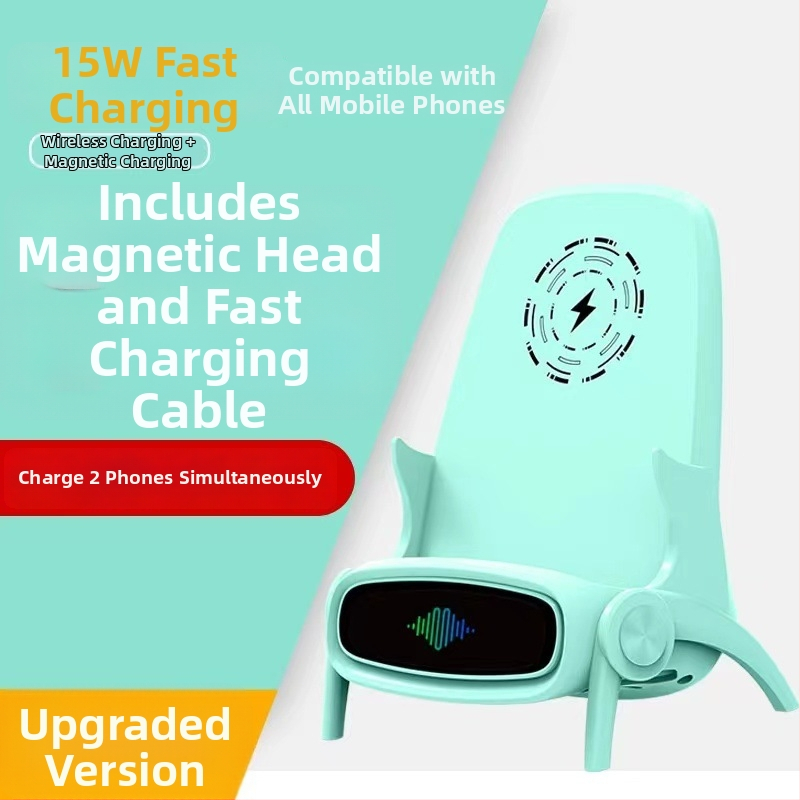 Три в едно безжично зарядно-стойка с магнитно зареждане 66W бързо зареждане, PD/QC/FCP протоколи, изход 5V2A/9V3A