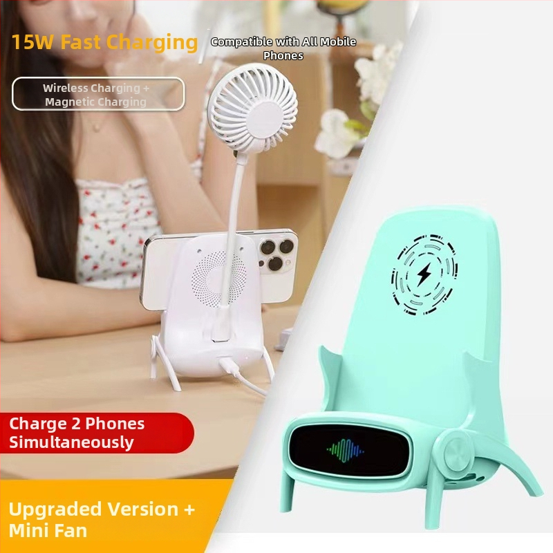 Три в едно безжично зарядно-стойка с магнитно зареждане 66W бързо зареждане, PD/QC/FCP протоколи, изход 5V2A/9V3A