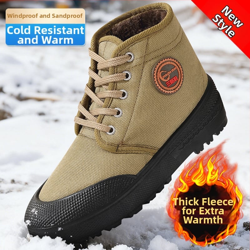 Žieminės aukštos namų šlepetės su fliso pamušalu, kamufliažinis raštas, viršus iš drobės, PVC padas