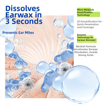 Lidou Kit de îngrijire pentru câine: curățare ochi, urechi și dinți | Material: țesătură nețesută | Ambalaj: 1 buc