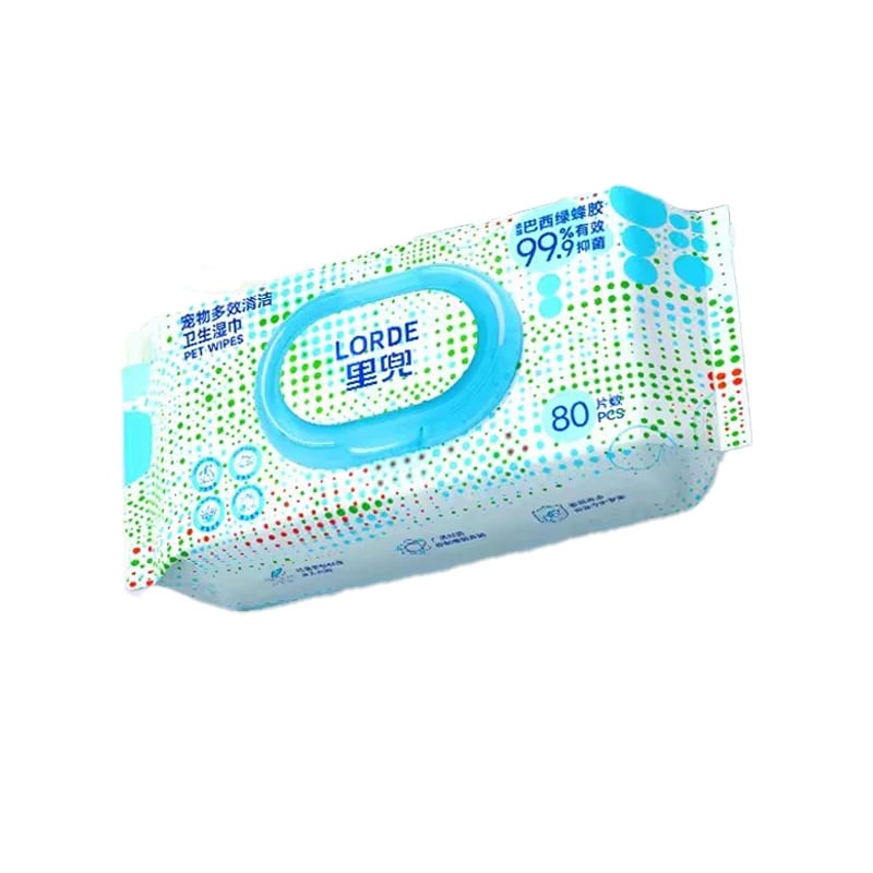 Lidou Kit de îngrijire pentru câine: curățare ochi, urechi și dinți | Material: țesătură nețesută | Ambalaj: 1 buc