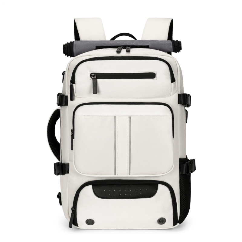 Unisex ruksak za outdoor putovanja, 36–55 L, Oxford tkanina, vodootporan, kompatibilan s 16-inčnim prijenosnim, zakrivljene naramenice