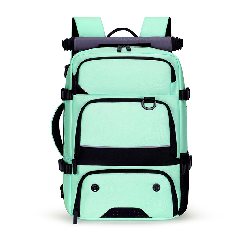 Unisex ruksak za outdoor putovanja, 36–55 L, Oxford tkanina, vodootporan, kompatibilan s 16-inčnim prijenosnim, zakrivljene naramenice