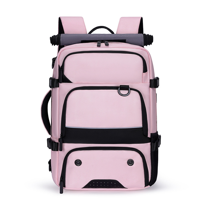 Unisex ruksak za outdoor putovanja, 36–55 L, Oxford tkanina, vodootporan, kompatibilan s 16-inčnim prijenosnim, zakrivljene naramenice