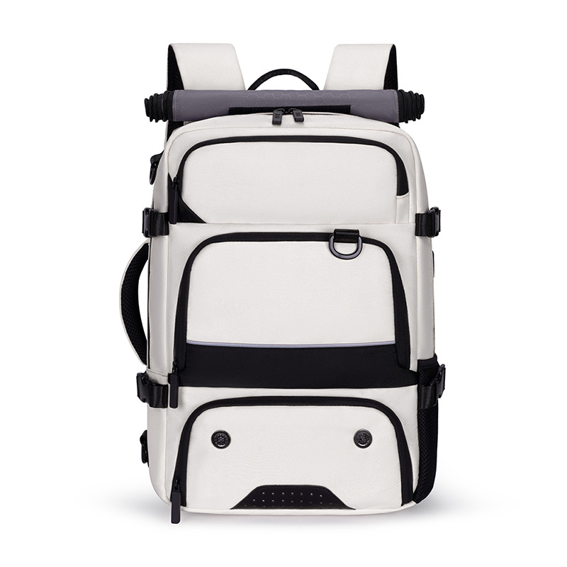 Unisex ruksak za outdoor putovanja, 36–55 L, Oxford tkanina, vodootporan, kompatibilan s 16-inčnim prijenosnim, zakrivljene naramenice