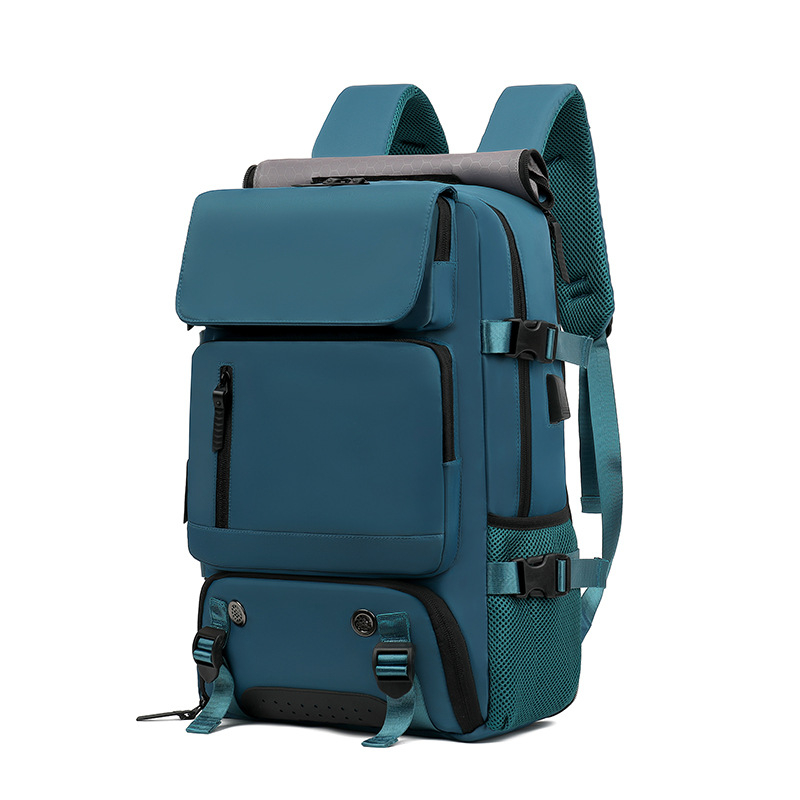 Unisex ruksak za outdoor putovanja, 36–55 L, Oxford tkanina, vodootporan, kompatibilan s 16-inčnim prijenosnim, zakrivljene naramenice
