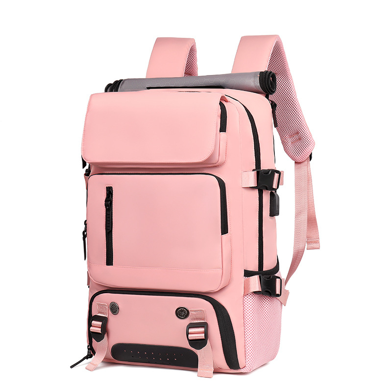 Unisex ruksak za outdoor putovanja, 36–55 L, Oxford tkanina, vodootporan, kompatibilan s 16-inčnim prijenosnim, zakrivljene naramenice