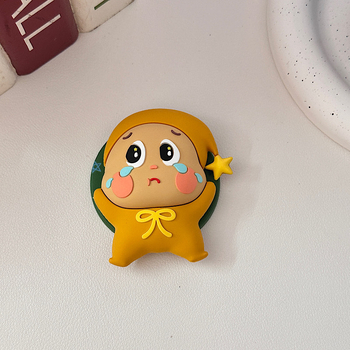 Suport magnetic MagSafe, braț telescopic, PVC, design creativ cu o stea drăguță desen animat plângând copil