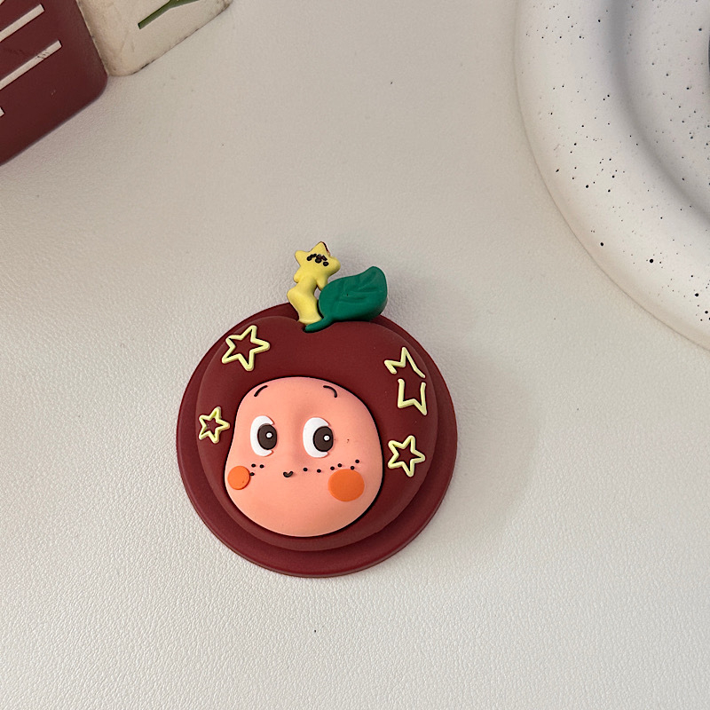 Suport magnetic MagSafe, braț telescopic, PVC, design creativ cu o stea drăguță desen animat plângând copil