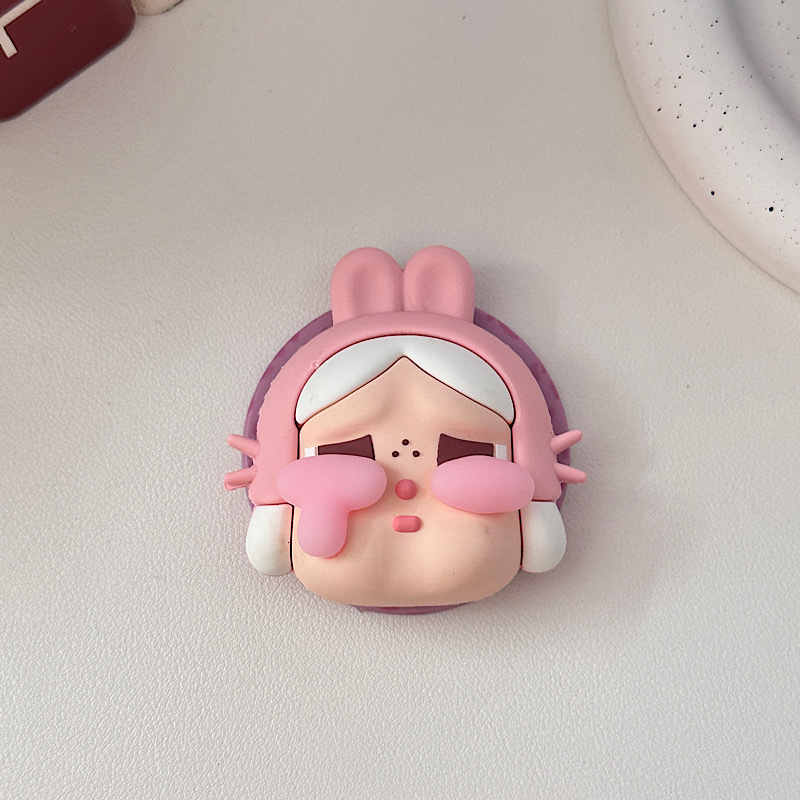 Suport magnetic MagSafe, braț telescopic, PVC, design creativ cu o stea drăguță desen animat plângând copil