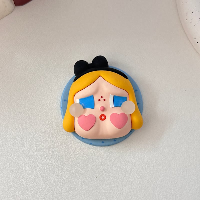 Suport magnetic MagSafe, braț telescopic, PVC, design creativ cu o stea drăguță desen animat plângând copil