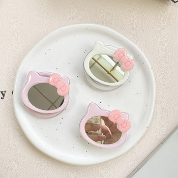 Suport de birou cu motiv nod de panglică și oglindă de pisică, prindere magnetică MagSafe, plastic, stil general