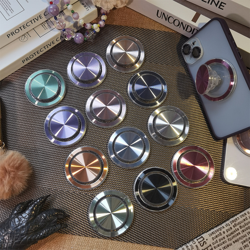 Suport pentru telefon montat pe bord cu braț magnetic pentru airbag, corp transparent, finisaj electroplacat, model CD print, compatibil MagSafe, pentru utilizare lângă pat