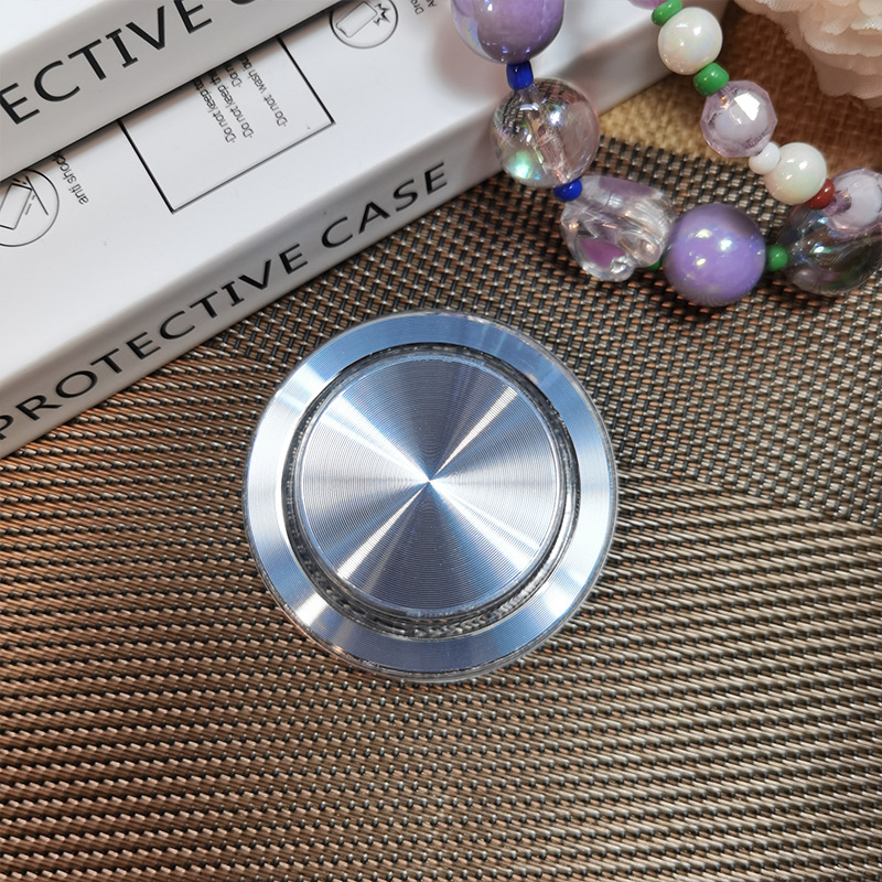 Suport pentru telefon montat pe bord cu braț magnetic pentru airbag, corp transparent, finisaj electroplacat, model CD print, compatibil MagSafe, pentru utilizare lângă pat