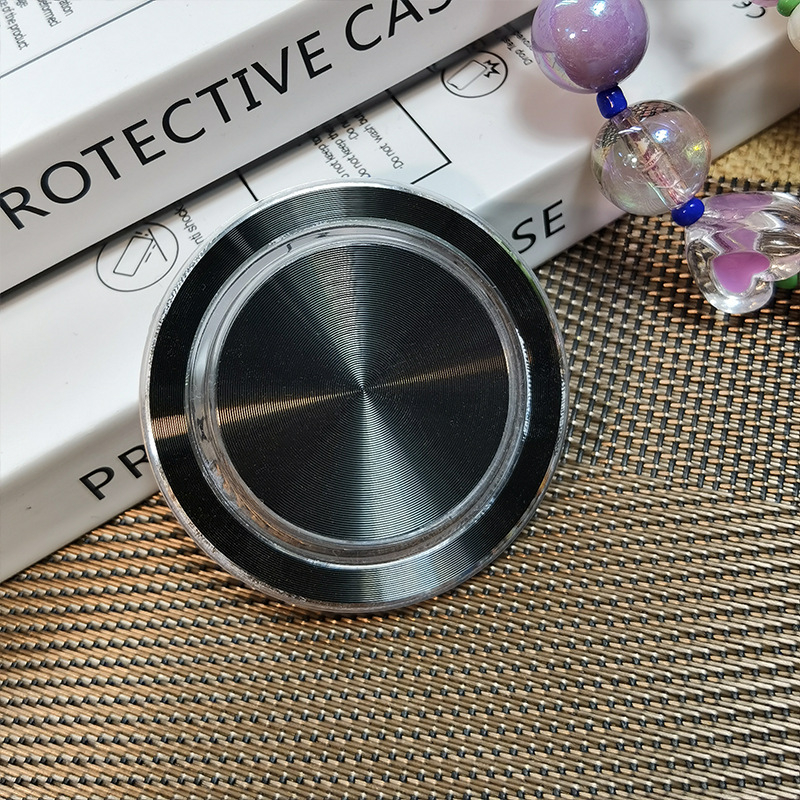 Suport pentru telefon montat pe bord cu braț magnetic pentru airbag, corp transparent, finisaj electroplacat, model CD print, compatibil MagSafe, pentru utilizare lângă pat