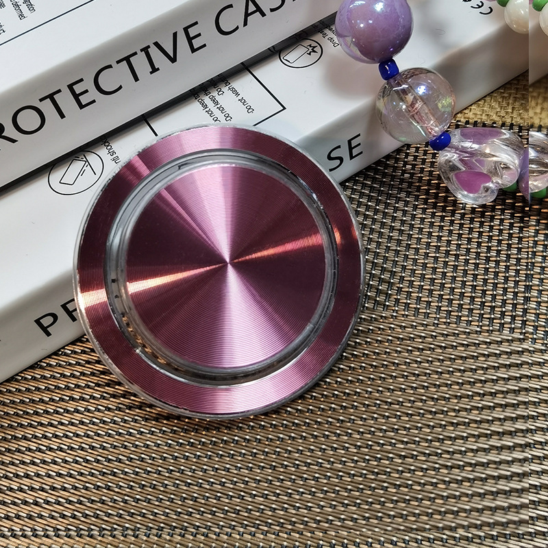 Suport pentru telefon montat pe bord cu braț magnetic pentru airbag, corp transparent, finisaj electroplacat, model CD print, compatibil MagSafe, pentru utilizare lângă pat