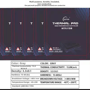 Hui Tianxin HTX158 Σιλικονούχος θερμική επικάλυψη για ψύξη M.2 SSD, φορητούς υπολογιστές και επιτραπέζιες GPU — OEM επεξεργασία, διανομή ενός τεμαχίου, κυκλοφόρησε το 2021