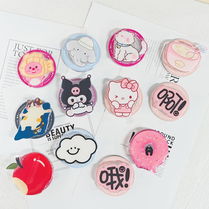 Акрилен настолен държач с магнитно закрепване, модел 01, с разглобяема ръкохватка и въртящ се механизъм, за употреба навън.