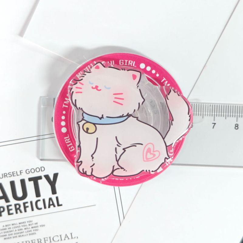 Акрилен настолен държач с магнитно закрепване, модел 01, с разглобяема ръкохватка и въртящ се механизъм, за употреба навън.