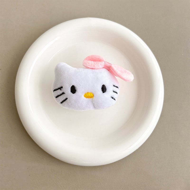 Suport de birou pentru telefon cu design KT Cat, mâner retractabil, din plastic, suport drăguț pentru inel