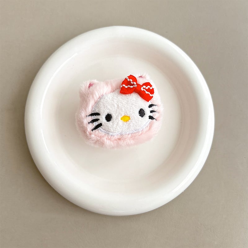 Suport de birou pentru telefon cu design KT Cat, mâner retractabil, din plastic, suport drăguț pentru inel