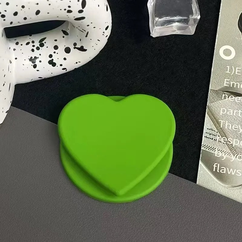Silikonski MagSafe držač sa srcolikim minimalističkim dizajnom, snažnim držanjem, stolni teleskopni zračni jastuk za žene