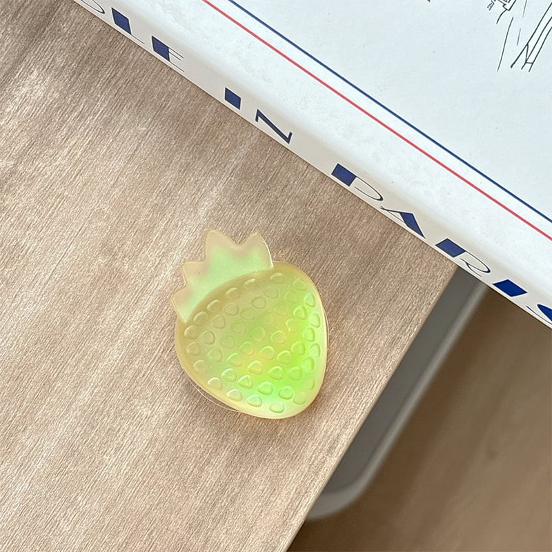 Suport pliabil pentru telefon cu montare adezivă și inel pentru deget - rășină, stil universal, personalizabil