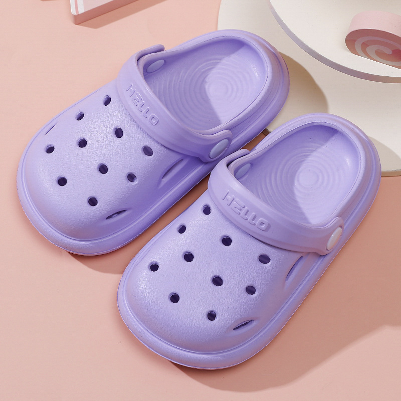 Șlapi de plajă pentru copii, EVA, unisex, stil Cartoon Paradise, fără căptușeală