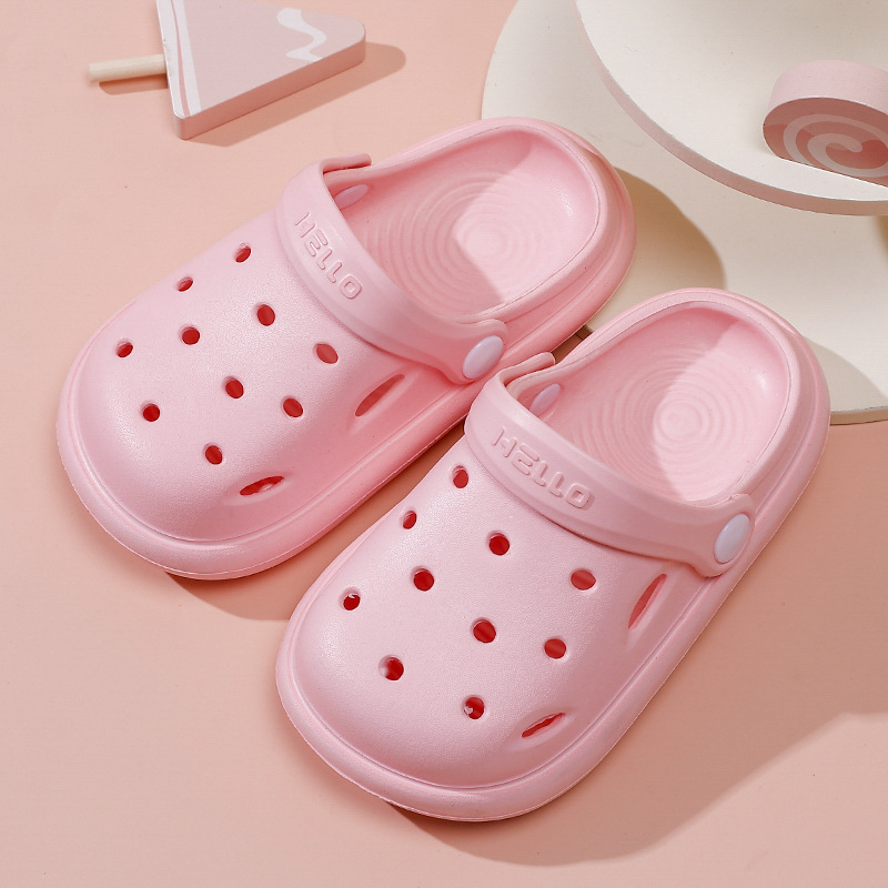 Șlapi de plajă pentru copii, EVA, unisex, stil Cartoon Paradise, fără căptușeală