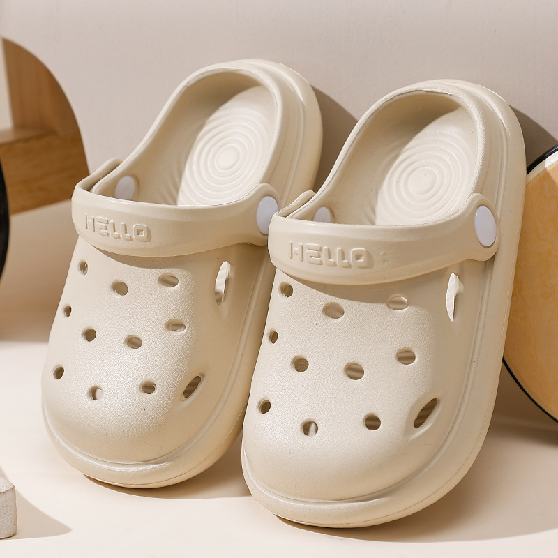 Șlapi de plajă pentru copii, EVA, unisex, stil Cartoon Paradise, fără căptușeală