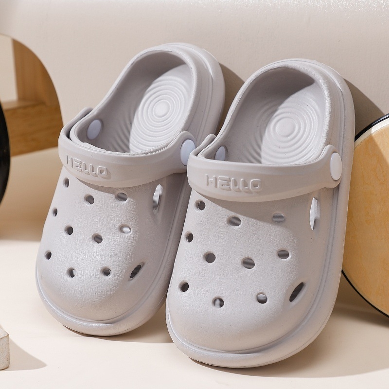 Șlapi de plajă pentru copii, EVA, unisex, stil Cartoon Paradise, fără căptușeală