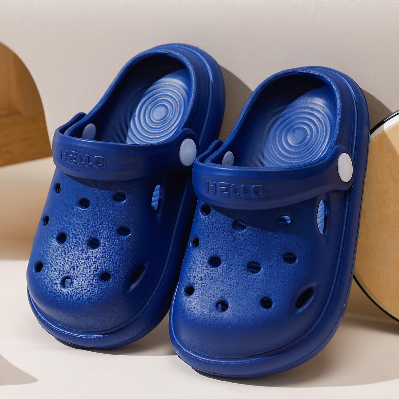 Șlapi de plajă pentru copii, EVA, unisex, stil Cartoon Paradise, fără căptușeală