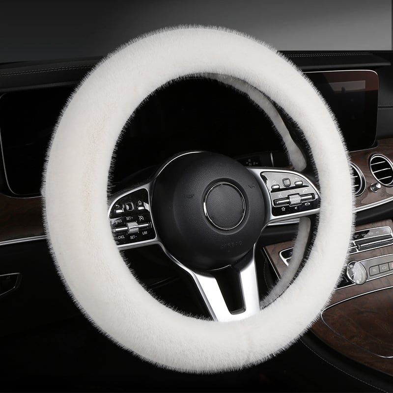 Navlaka za volan automobila s površinom od ferret velura, ručno šivana, univerzalna prilagodba, pogodna za sve sezone.