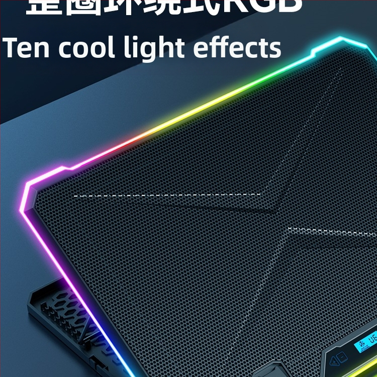 Portatīvais klēpjdatora dzesēšanas statīvs ar gaisa dzesēšanu un klusuma režīmu