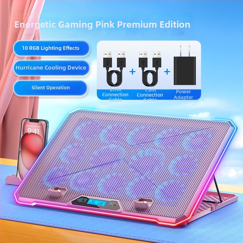 лаптоп охлаждаща поставка с въздушно охлаждане и безшумен режим