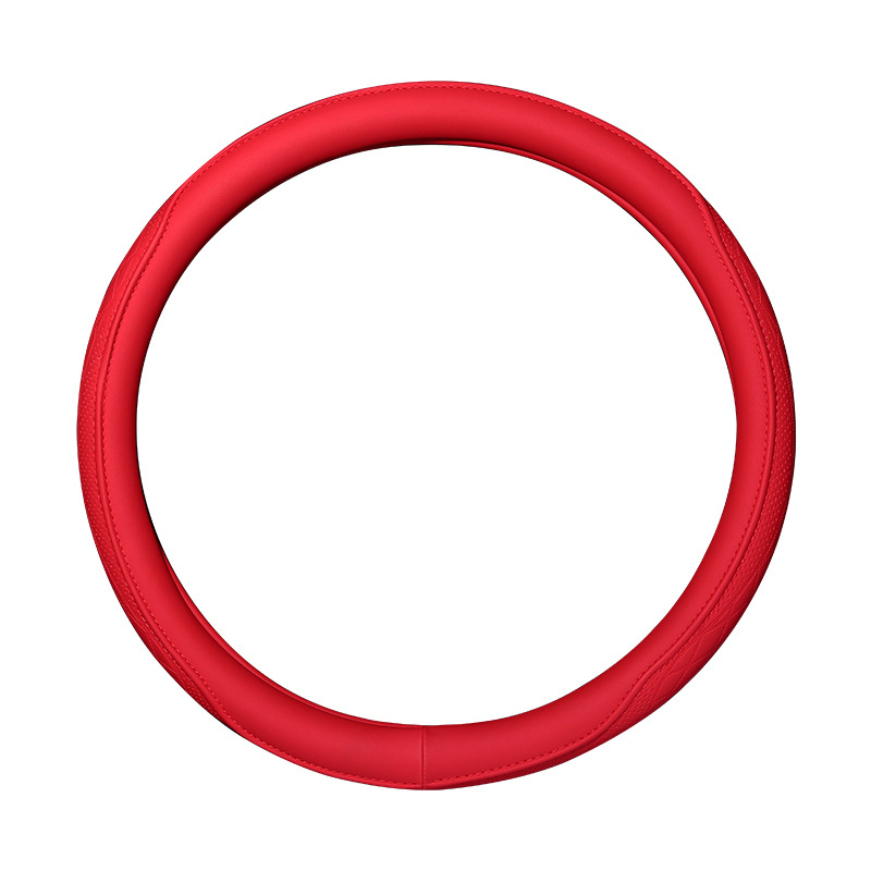 Калъф за волан на автомобил, перфорирана Наппа кожа, антихлъзгав и дишащ, всесезонен, универсална съвместимост