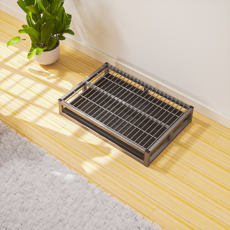 Τουαλέτα σκύλου με συρτάρι, ελκυστικό πάνα ούρων και ύφασμα από μεταξωτό λουλούδι